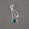 Подвеска с драгоценным камнем апатитом, ювелирное изделие из стерлингового серебра 925 пробы, красивая подвеска для медитации в качестве свадебного подарка