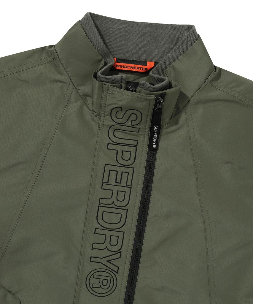 Ветровка Superdry с высоким воротником цвета хаки
