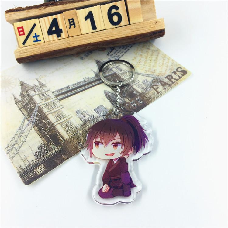 Аниме игры Вэй Усянь Лан Чжань персонаж мультфильма акриловый брелок металлическое кольцо автомобильная сумка украшение для ключей аксессуар подарок аниме подарки кулон