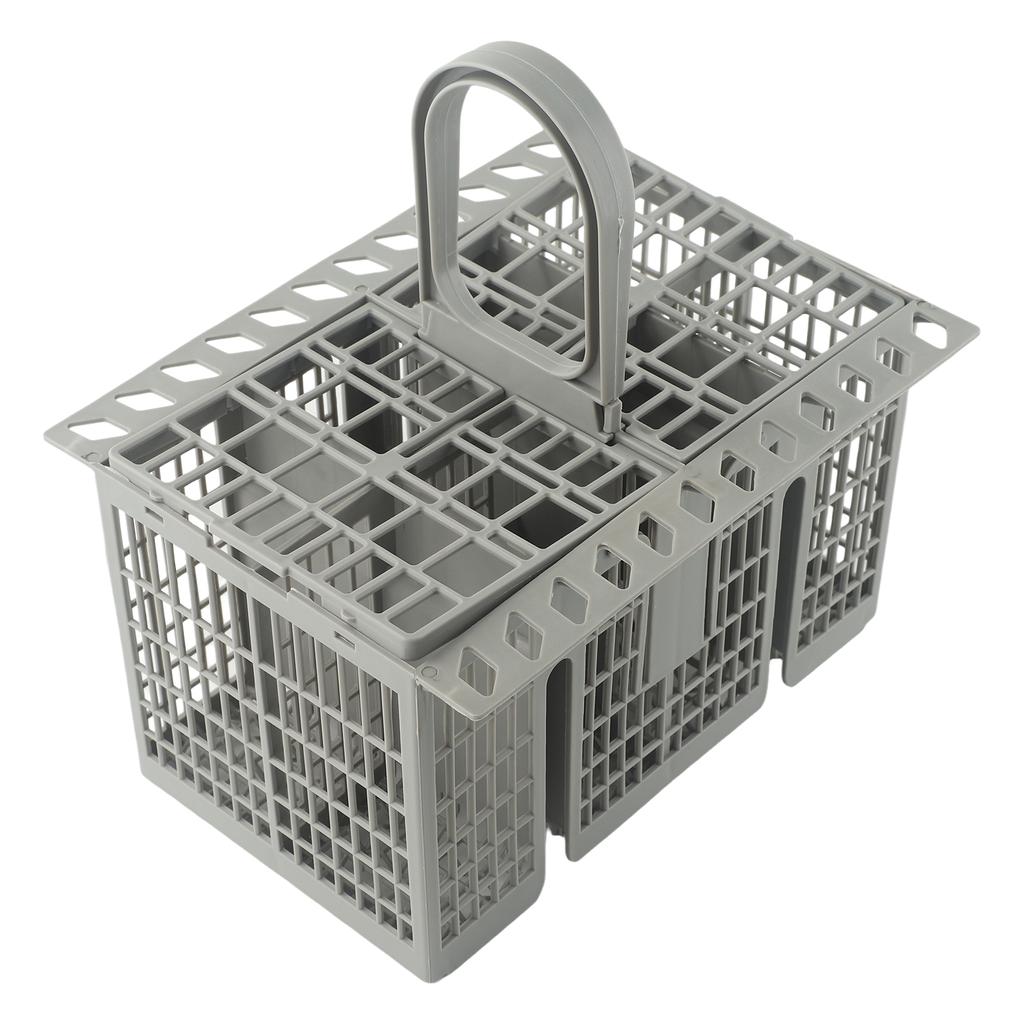 Удобная серая корзина для столовых приборов для посудомоечных машин Bauknecht Indesit Hotpoint C00257140 Съемная ручка Пластиковый материал