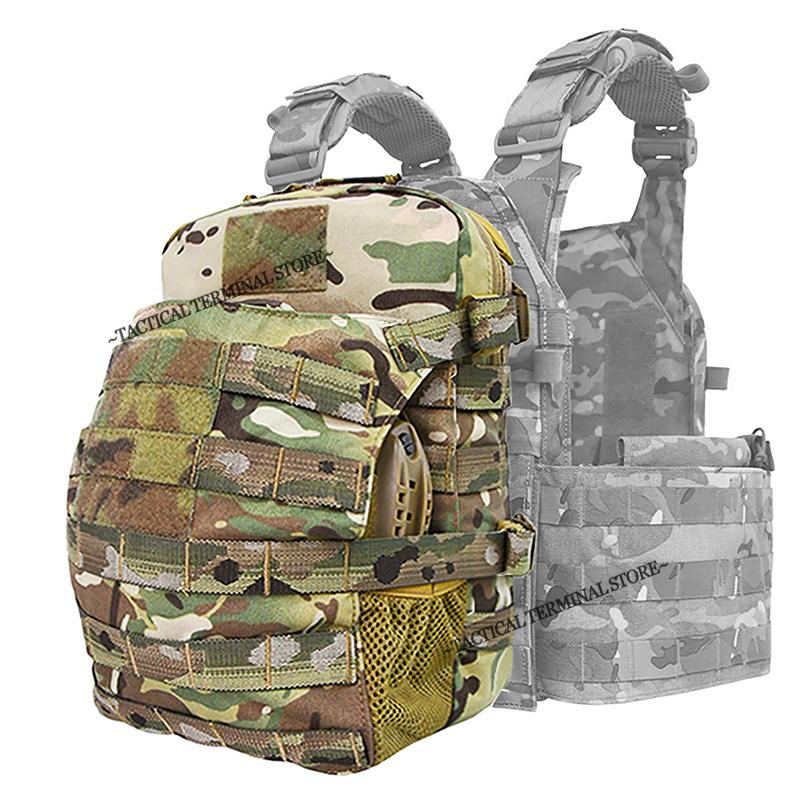 Сумка MOLLE для гидратора и шлема 3 л Водный рюкзак GP для тактического разгрузочного жилета CPC AVS Задние аксессуары Расширяемый подсумок