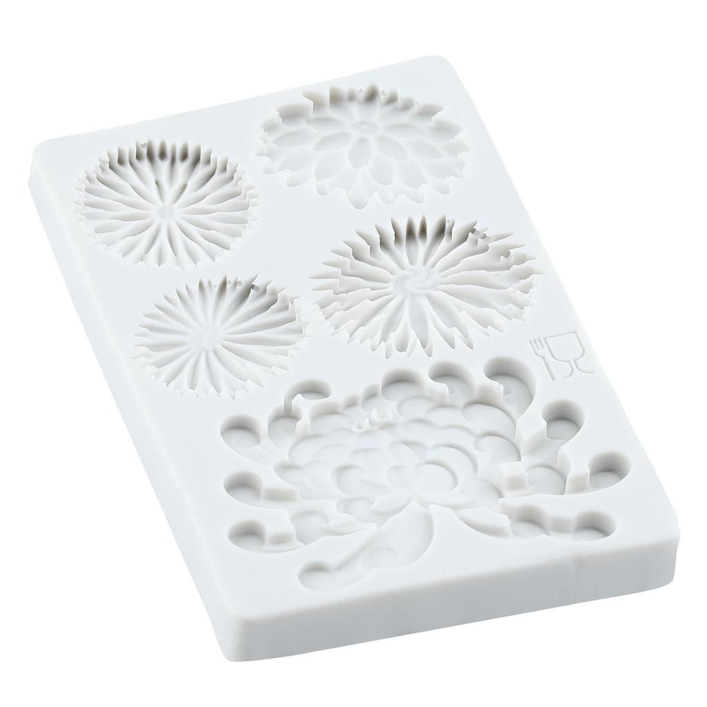Chrysanthemum Silicone Mold Daisy Flower Fondant Molds Cake Decorating Tools Cupcake Topper Candy Sugar Craft Gum Paste Polymer Clay