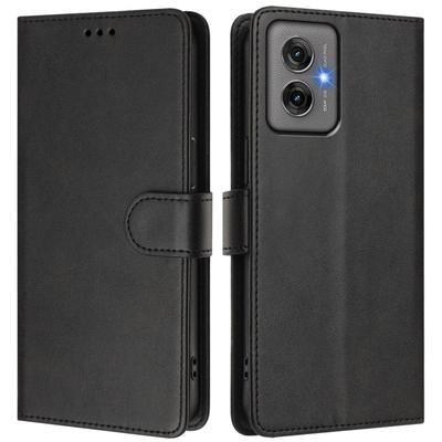 Однотонный кожаный чехол-книжка для Motorola Moto G86 G56 G06 G75 G55 G35 G15 G05 G84 G54 Power G34 G24 G14 G04 Чехол-кошелек