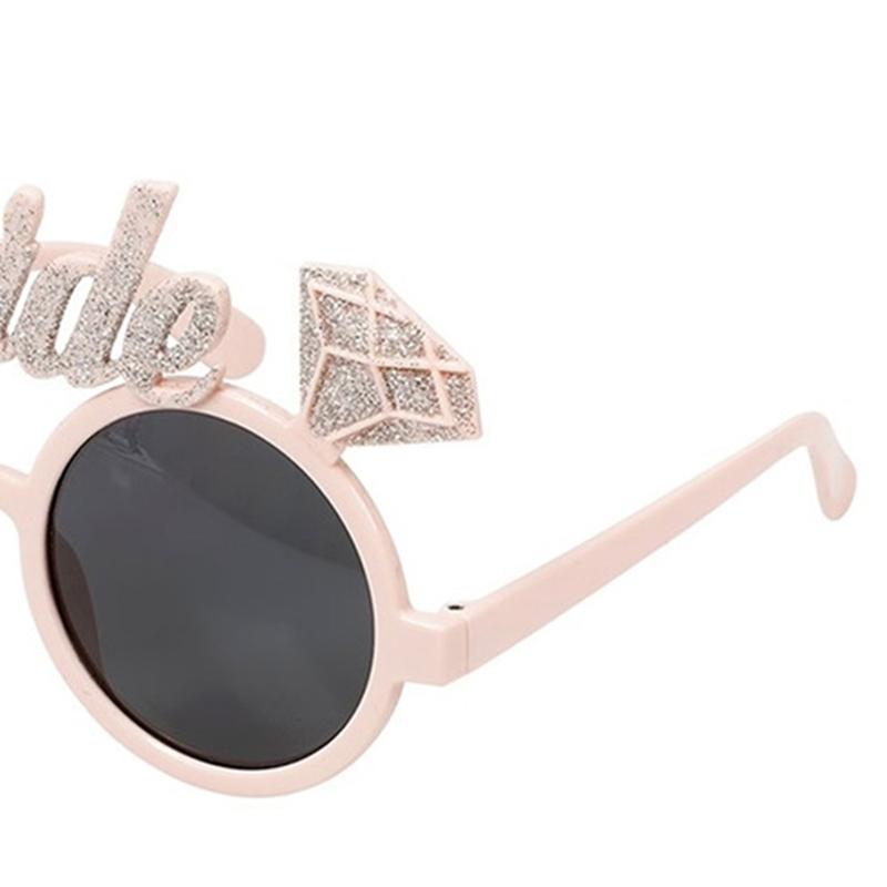 Bachelorette Sunglasses Bride Glasses Diamond Wine Glass Eyeglasses Party Decorations Supply for Womens Girls Gifts