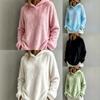 Womens Loose Fit Hooded Sweatshirt Long Sleeve Casual Pullover Top Daily Wear