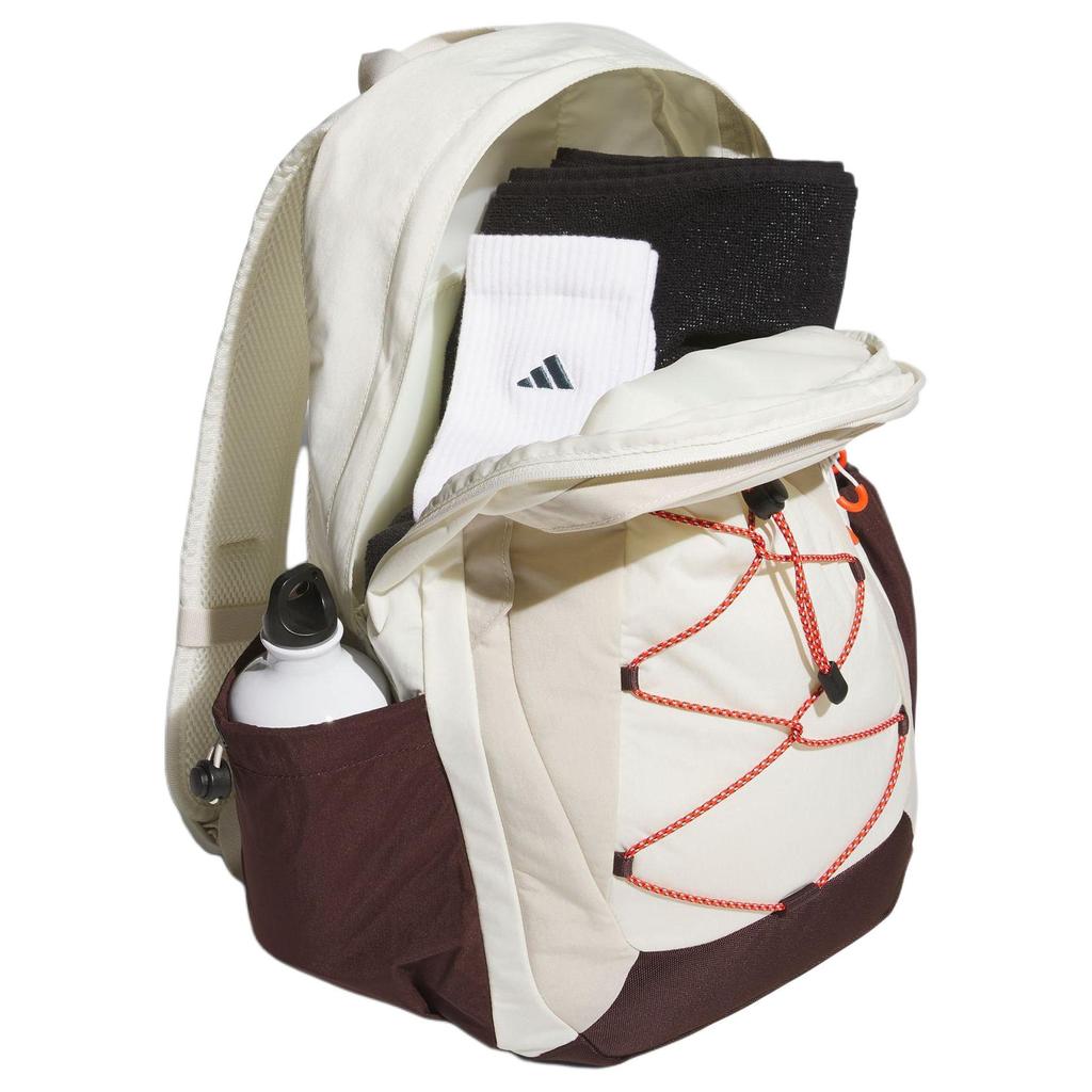 Adidas Recycled Polyamide Backpack Regular Unisex Jade White & Bauxite Brown & Dark Gray Brown JW1652