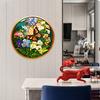 Colourful Butterfly Wreath Pendant Imitation Glass Insect Garland Hanging Acrylic Plate Decoration Summer Festival Decorations