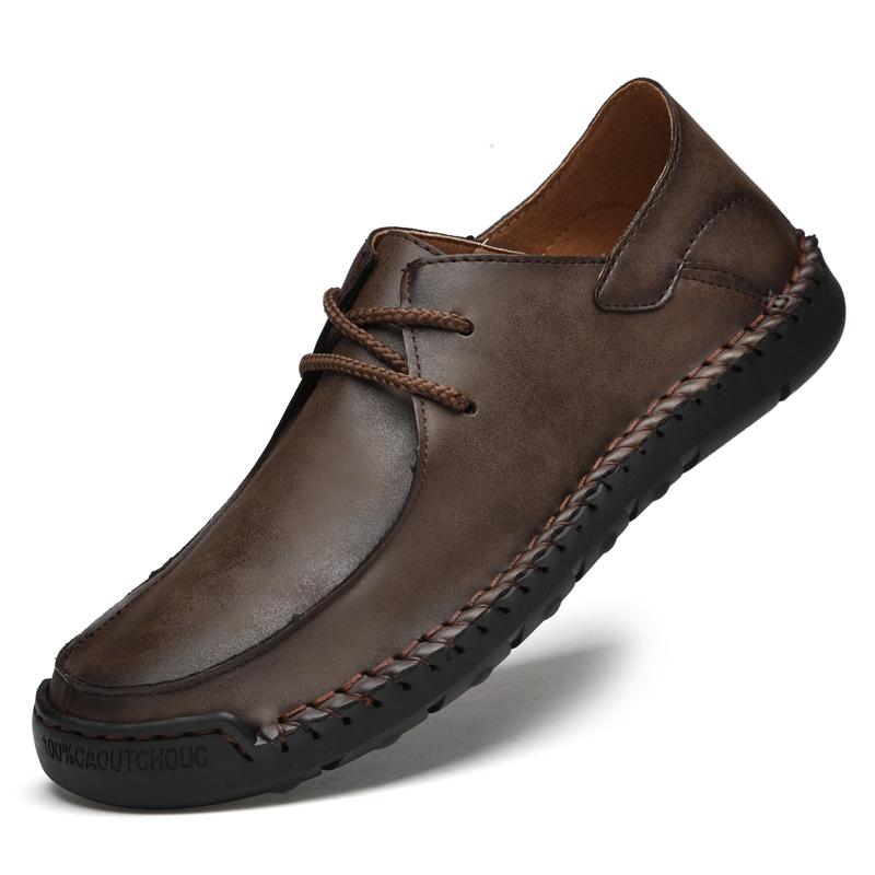 Fashion 2025 Brand New Men's Breathable Soft Soled Casual Sports Shoes Fashionable Men's Handmade Comfortable Fit Casual Sewing Shoes