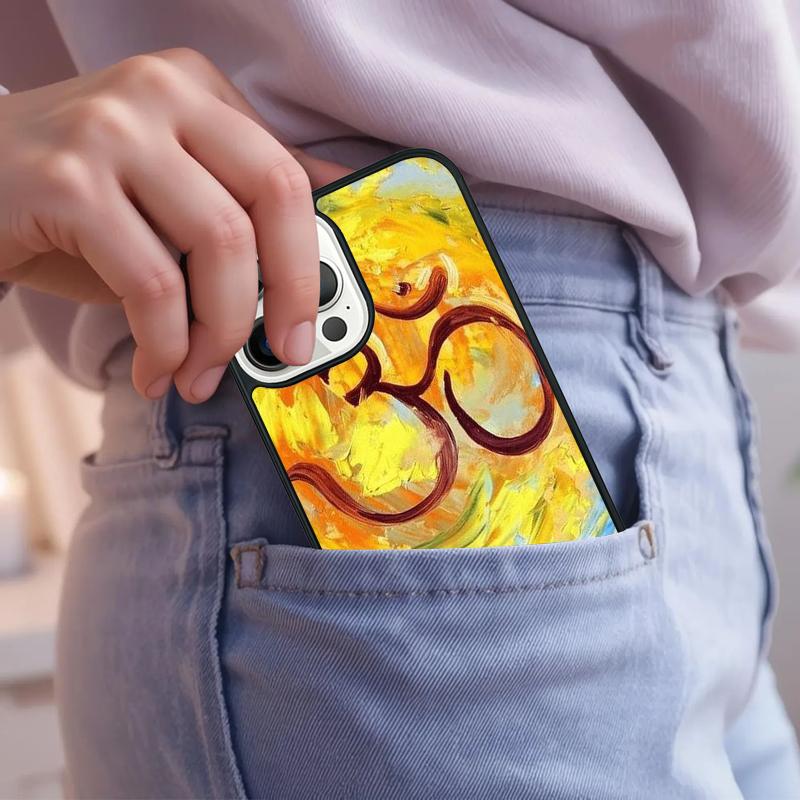 Aum om Намасте Символ Дзен Йога Чехол для телефона Для iPhone 17 Air 15 16e 14 13 Pro Max Coque 12 11 Pro Max PLUS чехол