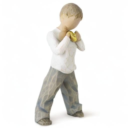 Willow Tree Statue "Heart of Gold" - Golden Spirit Sympathy Figurine Figurine Natural