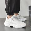 Весенне-осенние новые мужские туфли на толстой подошве с увеличением роста, обувь для папы, мужская обувь, корейская версия, трендовая универсальная спортивная обувь, повседневные маленькие белые туфли для мужчин