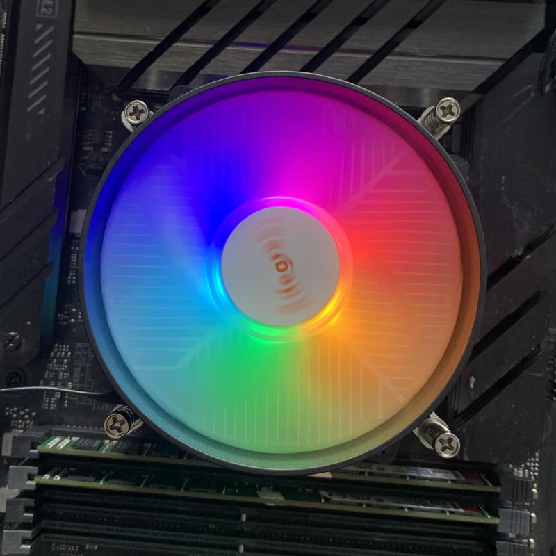 Воздушный кулер для процессора 4-контактный Медный сердечник 90 мм RGB Охладитель процессора ПК для Intel 1150/1151/1155/1156/1700/1200/1366/2011/2011-3/X99/X79