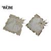 Dustproof Ornaments Mat for Coffee Shop Floral Embroidered Placemat, Heat Insulation Table with Beads, Decorative Mats Beads Retro Coaster Wedding