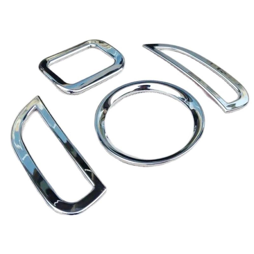 4 шт. для Dodge Journey Fiat Freemont 2011-2014 ABS Chrome приборная панель автомобиля накладка на вентиляционное отверстие кондиционера