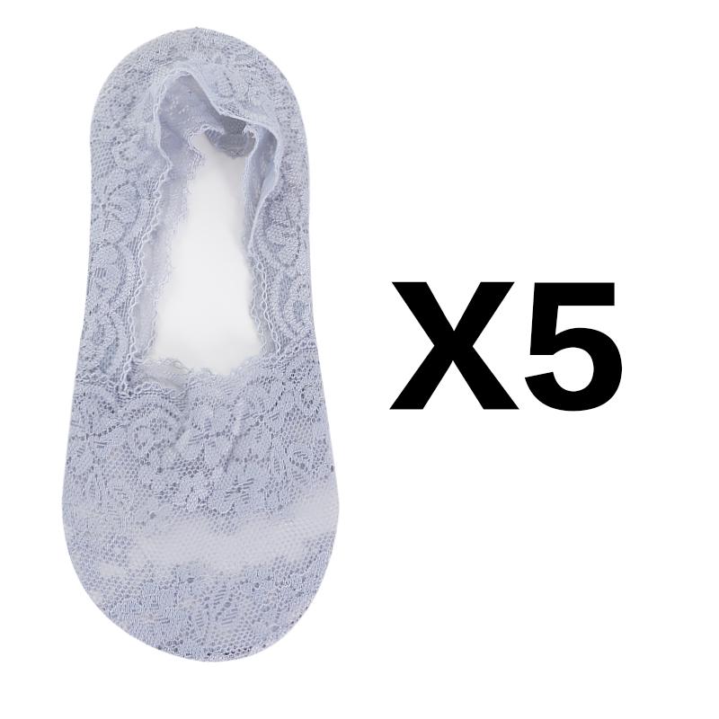 1/5 пар для женщин и девочек, летние кружевные носки с вишневым цветочным принтом из силикагеля, нескользящие нескользящие тапочки на хлопковой подошве с невидимой хлопковой подошвой, носки-лодочки