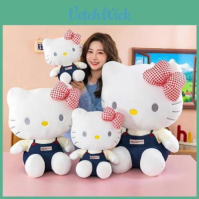 Плюшевая игрушка Hello Kitty Мультяшная с коротким ворсом из полиэстера Для детей и коллекционеров