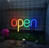 Современная светодиодная неоновая настенная вывеска 'Open' - Осветите свой дом стильным сиянием