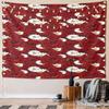 "Red Poppies and White Daisies Pattern" Pattern Wall Hanging Tapestry Decorative Tapestry Home Decor for Bedroom and Living Room