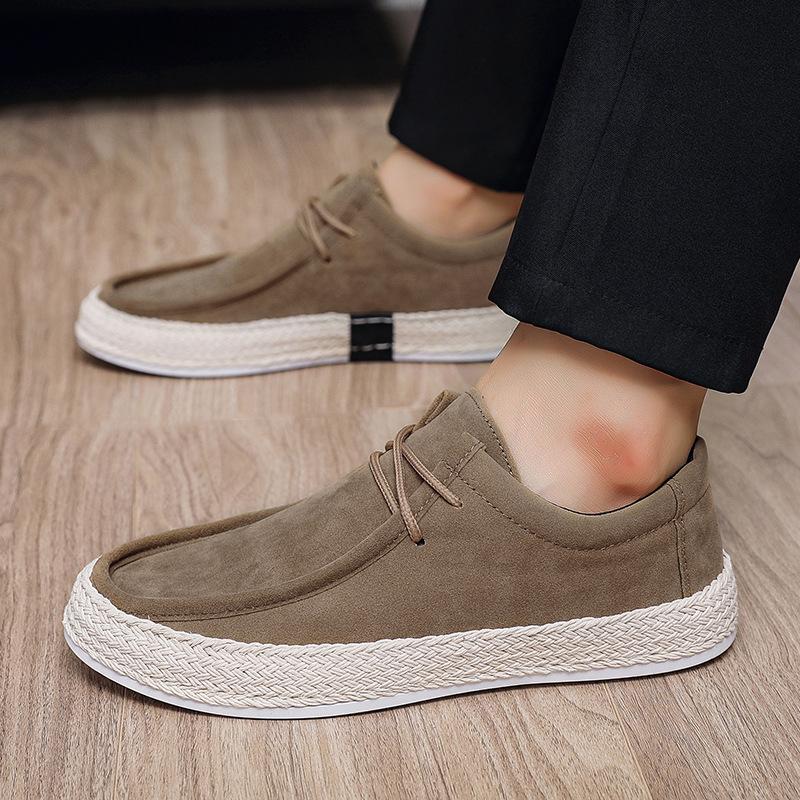Летние Бежевые Мужские Повседневные Лоферы Удобные На Плоской Подошве Канвас Спортивная Обувь Мужская Топ-сайдеры Легкие Слипоны Обувь Для Вождения Для Мужчин
