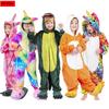 With Shoes Kigurumi Onesie Kids Unicorn Pajamas For Children Animal Cartoon Sleepers Baby Costume Winter Girls Licorne Jumspuit