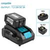 Совместим с зарядным устройством Makita 7.2V-18V Lithium Battery Charger DC18RC MT18RC