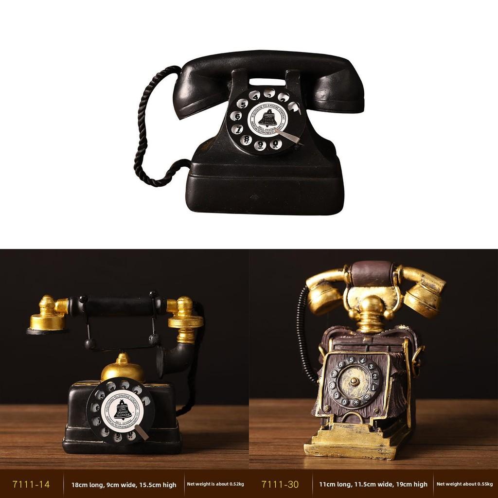 Смола Телефон Классическое произведение искусства для декора гостиной, книжной полки, ТВ-тумбы