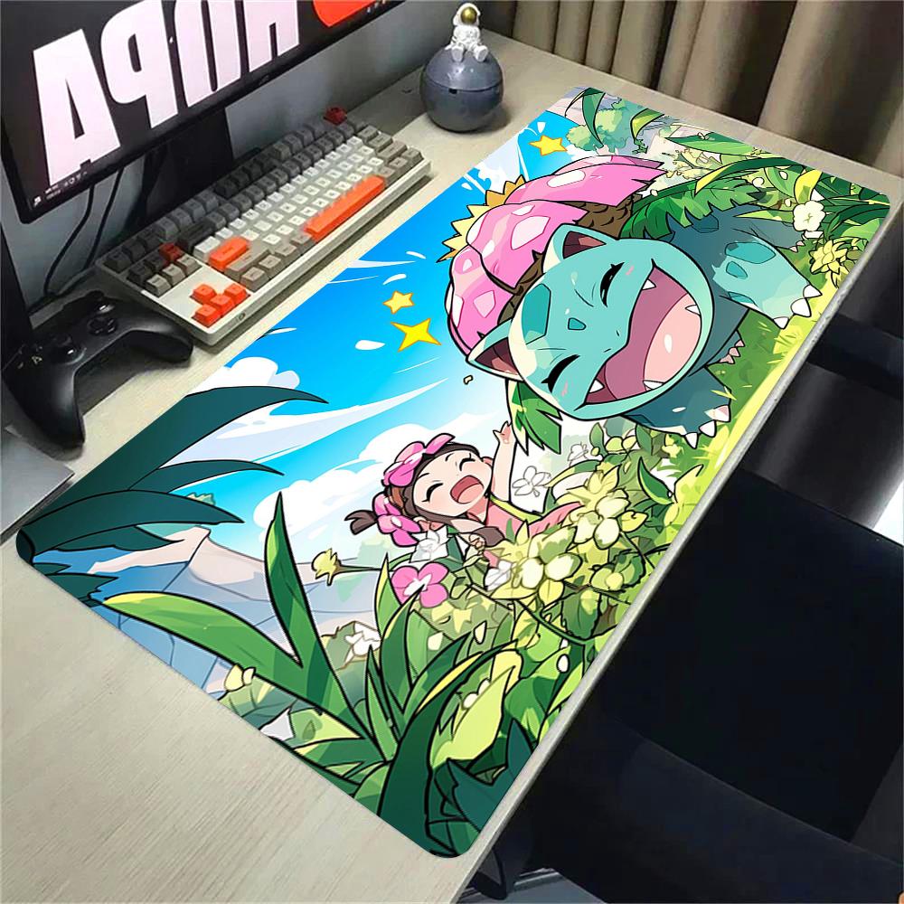 Art Anime Kawaii Mouse Pad PC Colorful Gamer Cabinet Mousepad Ppokemon Keyboard Rug Laptop Gaming Rubber Desk Accessories Mats