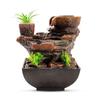 Polyresin Water Fountain for Home Decor Home Decor Items | Water Fountains for Living Room, Office, Reception