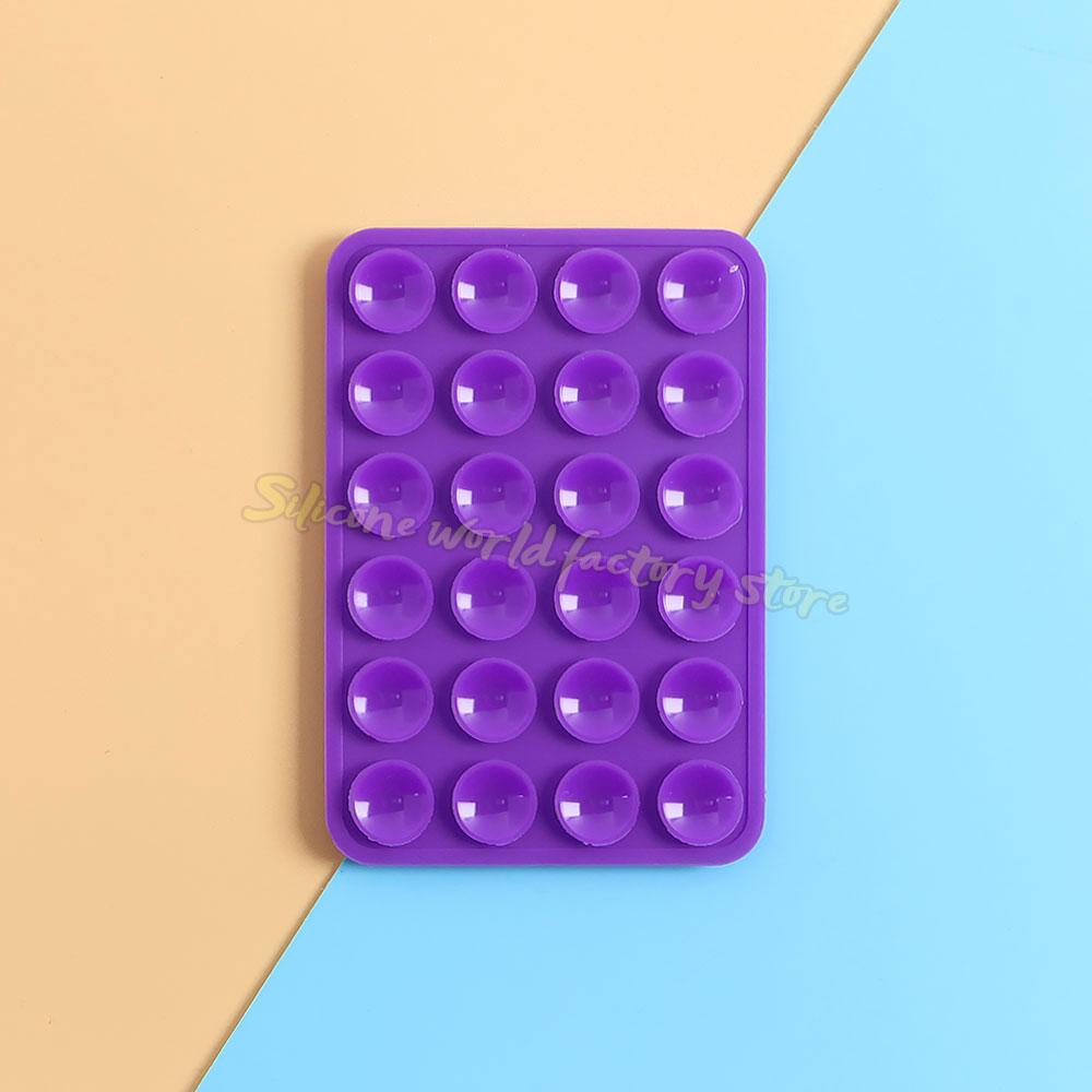 Silicone World Двусторонний силиконовый держатель-присоска для телефона Многофункциональный чехол для телефона Противоскользящие задние наклейки Коврик Настенный держатель