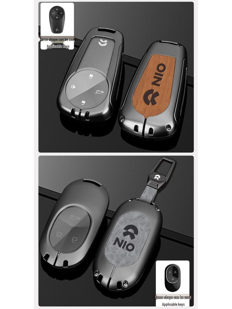 Премиальный чехол для ключа Nio для ET5, ET7, ES7, EC7 - Автомобильный аксессуар высокого класса с мужской застежкой-ракушкой
