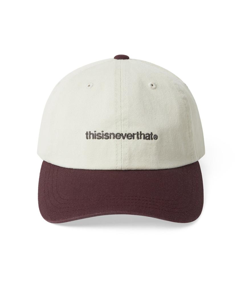Кепка THISISNEVERTHAT с логотипом T Цвет: Слоновая кость/Бордовый