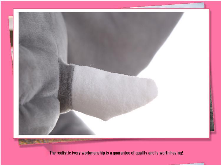 Очаровательная плюшевая подушка-слон - Детская игрушка для сна и подарок