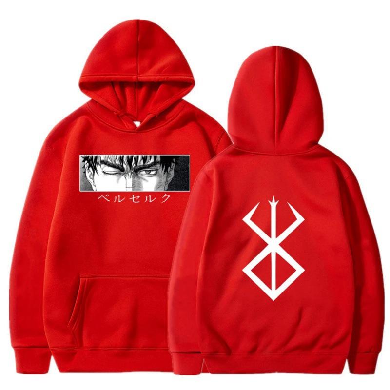 Горячие толстовки Berserk Guts с капюшоном Anime Manga Hoodie