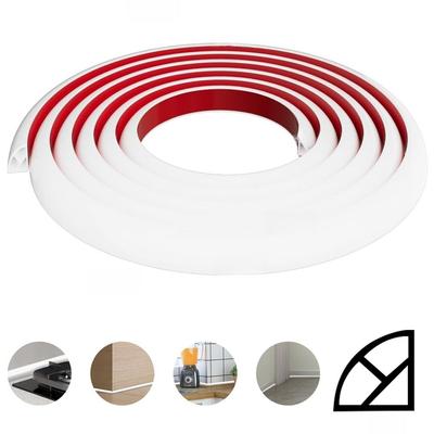 2M Защита угла стены Четверть круглого сечения TPE Водоблокирующая полоса Отделка плинтуса Ванна