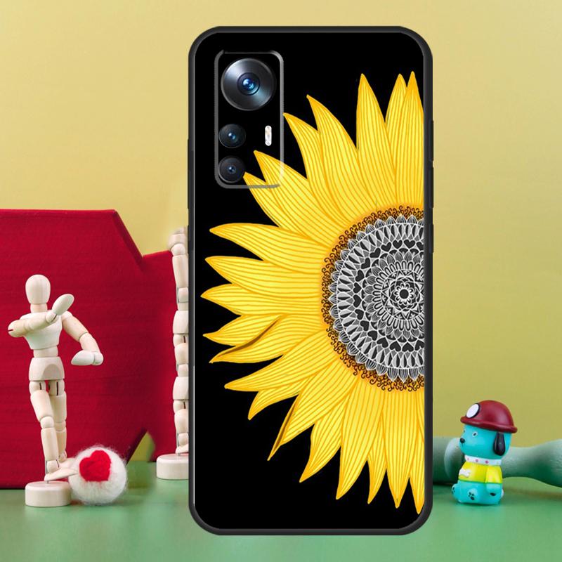 Чехол с подсолнухом для Xiaomi 15T 14T 13T 14 15 Ultra 17 Pro Max POCO F8 Ultra F5 F6 F7 X5 X6 X7 Pro