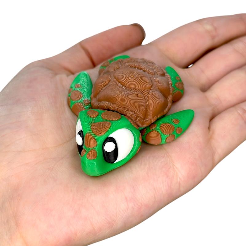 Mini Baby Animals - Cute 3D Printed Articulated Toy Figures - Collectible Figurines Decor