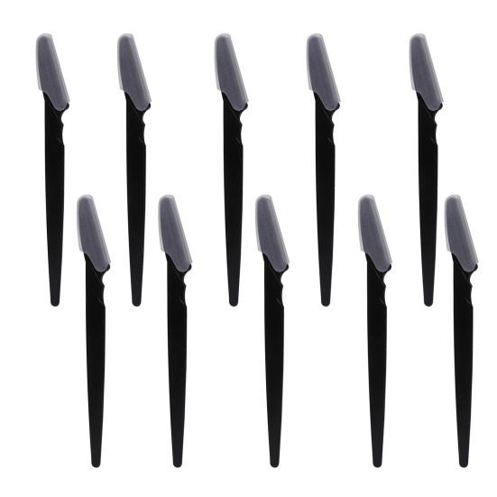 5/10Pcs Eyebrow Razor with Protective Cover Multipurpose Face Exfoliating Dermaplaning Tool Women Men Facial Eyebrow Trimmer