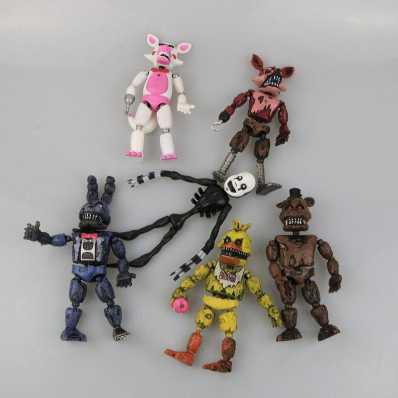 Захватывающая коллекция из 6 фигурок Fnaf Five Nights At Freddy's 19 см для энтузиастов