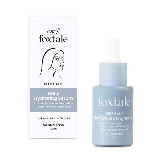 FoxTale Hyaluronic Acid Serum For Plump,Glowing Skin With Vitamin B5,Betaine|Intense 24-Hour Hydration|Reduction In Fine Lines|Unisex - 30 Ml