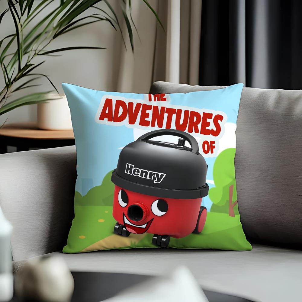 Fashion HHenrying Cushion Cover Antidustmite Pillowcase Invisible Zipper Silky Short Plush Sofa Cushion Cover