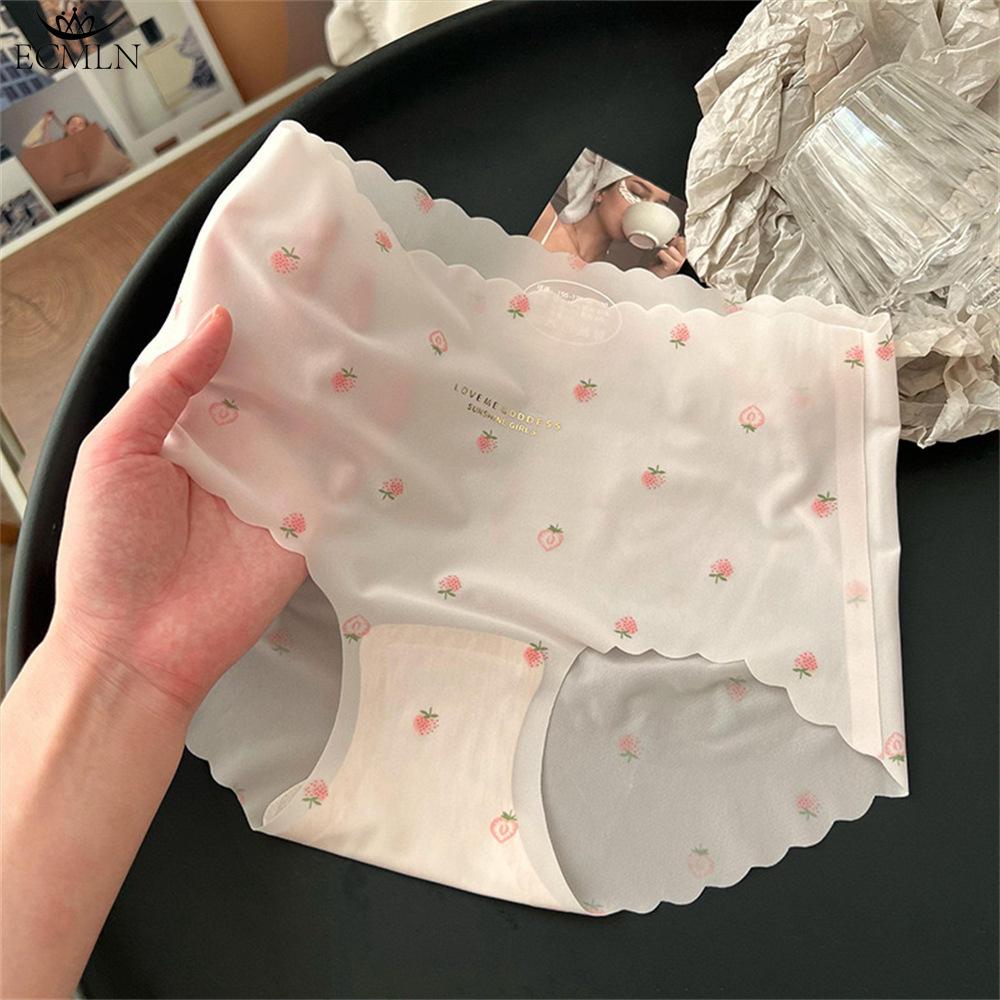 Women Invisible Ultra-thin Summer Underwear Women's Seamless Ice Silk Panties Bikini Underwear Panty Briefs Knickers Underwears