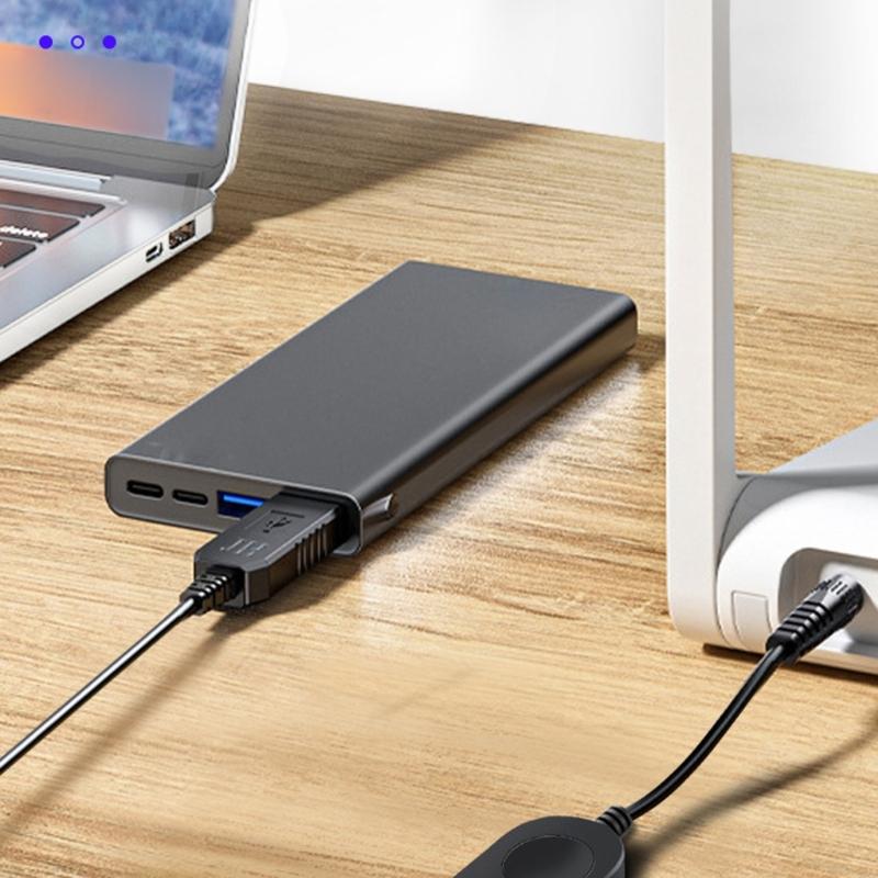 Кабель-повыситель напряжения от 5 В до 12 В, преобразователи USB C в 5,5x2,1 мм, выходная мощность 12 Вт для электроники и DIY-проектов