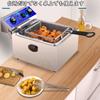 Electric Fryer 10L Tabletop Fryer Deep Fryer Mini Fryer Fried Food Temperature Adjustment Home Fryer Commercial Fryer 10L 80℃-200℃