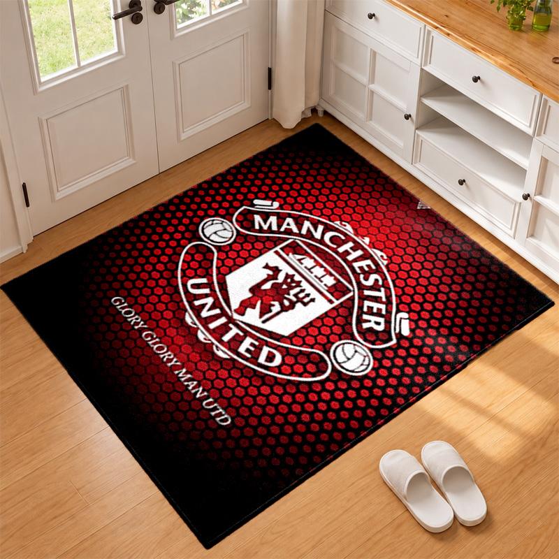 FC Manchester Carpet Door Mat for Living Room or Bedroom Protective Mat Under Chair Office Decoration Christmas Gift Birthday Present