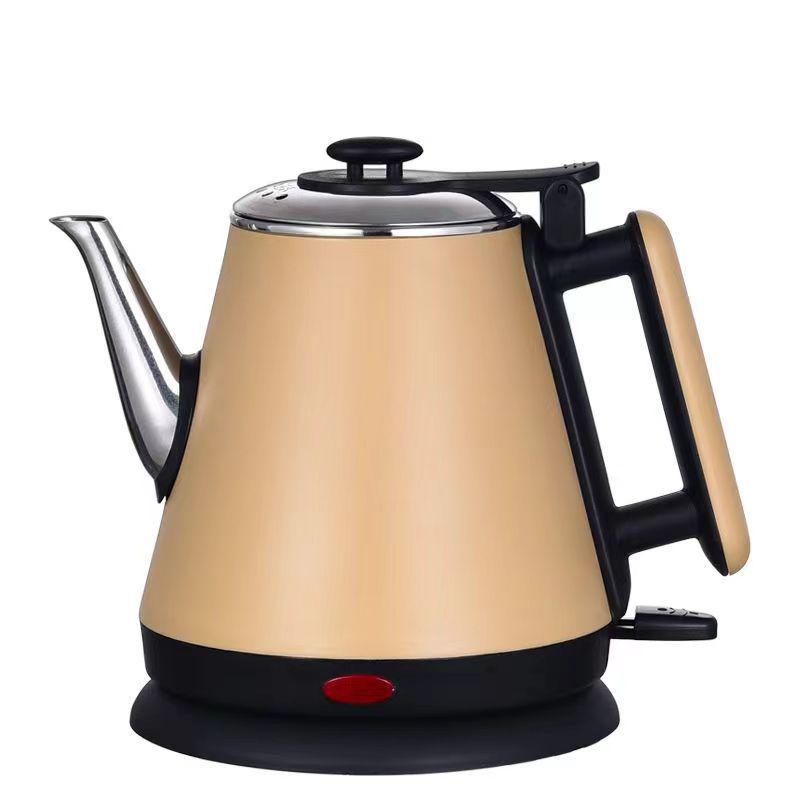 Электрический чайник из нержавеющей стали 304 - двухслойный, антиожоговый, без запаха, с автоматическим отключением для дома, отеля, офиса