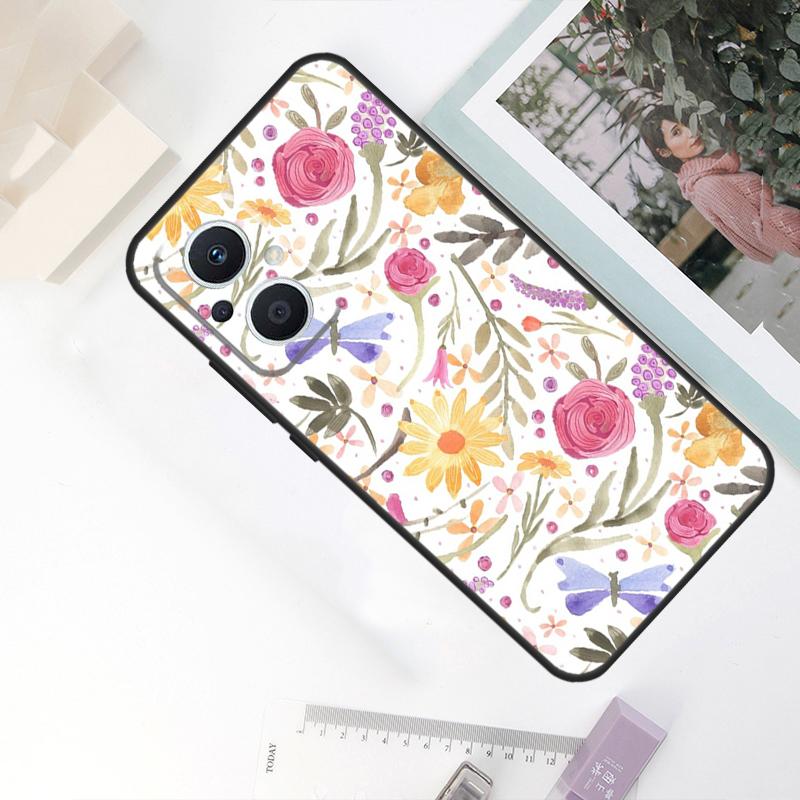 Чехол 'Стрекоза' для OPPO Reno 11F 4Z 5Z 8T 10 Pro 4 6 7 8 5 Lite OPPO Find X6 Pro X2 X3 X5 Lite Чехол