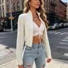 Женский объемный кардиган на молнии с косами, свободный короткий свитер 2026 Streetwear