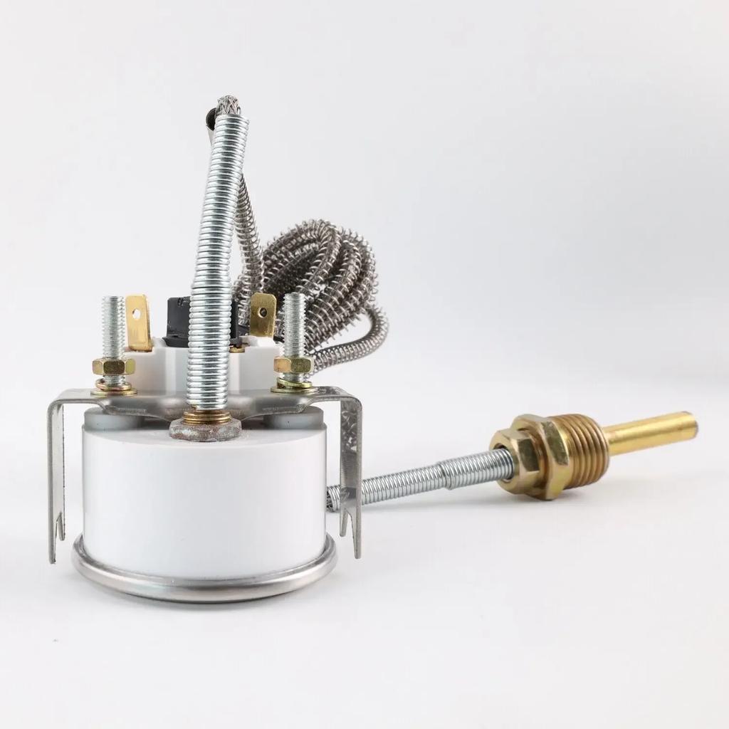 Mechanical Water Temperature Gauge (12V, 2"/52MM) - 40-120℃/100-250℉, Comes with NPT 1/2 Sensor