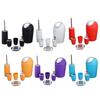 6Pcs/Set Bathroom Kit Lotion Bottle Mouthwash Cup Toothbrush Cup Soap Box Toilet Brush Trash Can Set Toiletries Organizer