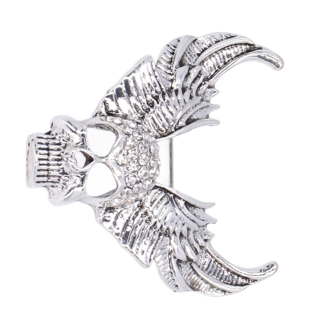 Drill Skull Brooch Sparkling Crystals Fashion Personality Brooch Accessories for Suit CoatAncient